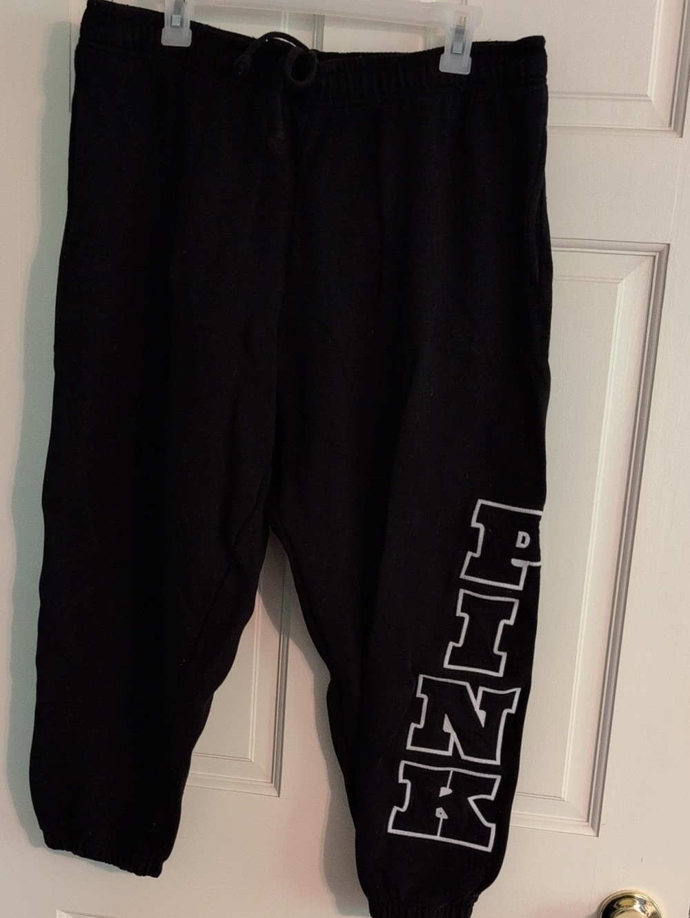 PINK Victoria's Secret Black Logo Joggers